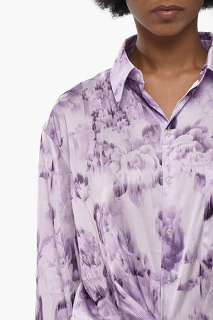 SEASONAL Saharisches Chemisier TWIST aus Satin