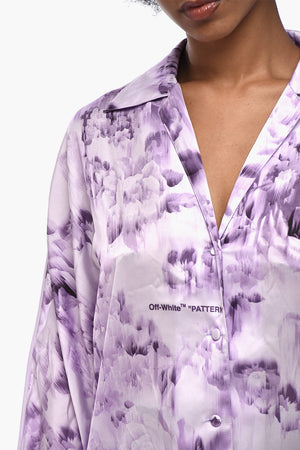 SEASONAL Hemd Aus Satin Mit Blumenmuster