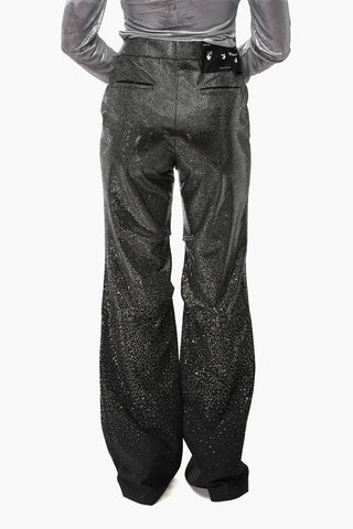 EVENING Bootcut Pants with All-Over Rhinestones