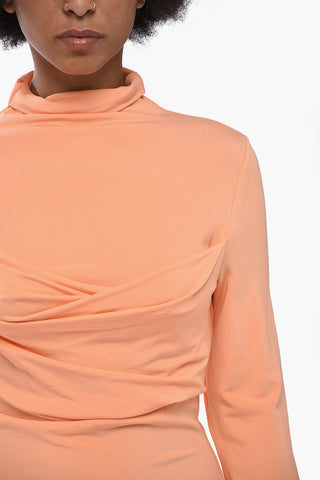 SEASONAL Midikleid TWIST aus Viskose-Crêpe