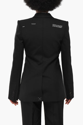 PERMANENT Slim-Fit-Blazer CORPORATE aus Wollmischung