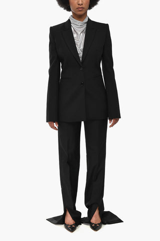 PERMANENT Slim-Fit-Blazer CORPORATE aus Wollmischung