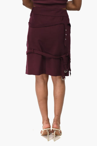 Wool-Blend Cargo Miniskirt BLEND