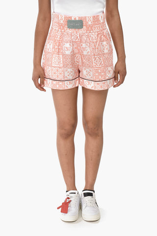 Silk-Blend Shorts MAIOLICA With Elastic Waist