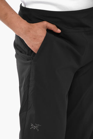 Solid-Color Nylon Pants