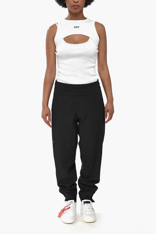 Pantaloni in Nylon a Tinta Unita