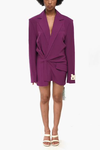 SEASONAL Virgin Wool-Blend Blazer Dress TWIST
