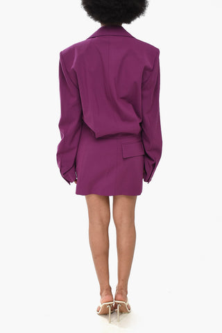 SEASONAL Virgin Wool-Blend Blazer Dress TWIST