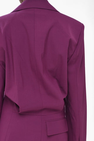 SEASONAL Virgin Wool-Blend Blazer Dress TWIST