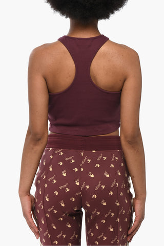 Mixed Cotton Crop Top BIG LOGO With Print