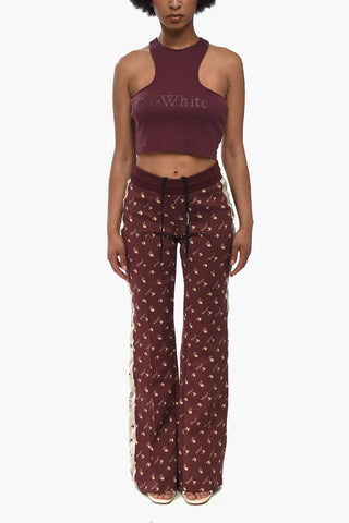 Mixed Cotton Crop Top BIG LOGO With Print