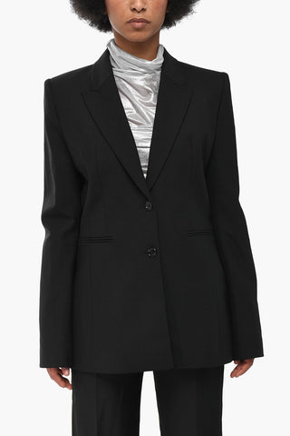 PERMANENT Blazer aus Wollmix mit Spitzenrevers