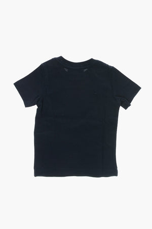 Crewneck T-Shirt, Solid Colour with Contrast Monogram