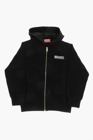 Brushed Cotton Zip-Up Hoodie