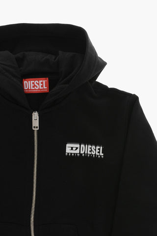 Brushed Cotton Zip-Up Hoodie