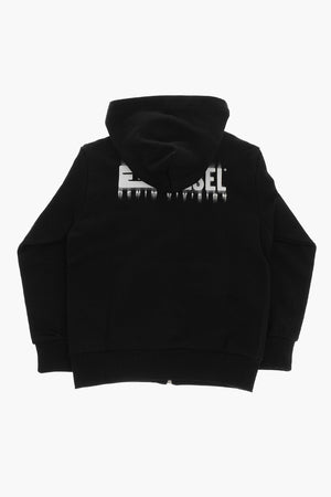 Brushed Cotton Zip-Up Hoodie