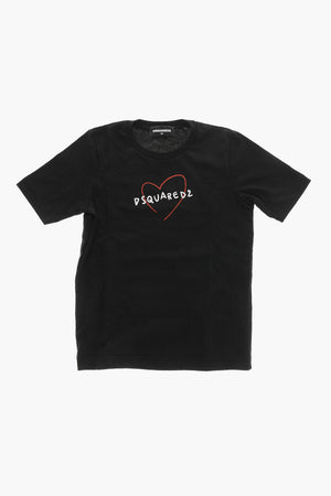 Rundhals-T-Shirt Aus Baumwolle Mit Print