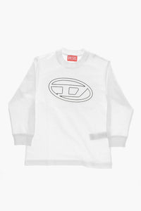 Langarm-T-Shirt mit geprägtem Logo
