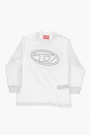 Langarm-T-Shirt mit geprägtem Logo