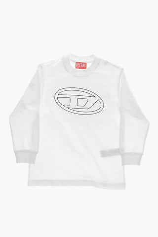 Long-Sleeve T-Shirt with Embossed Logo