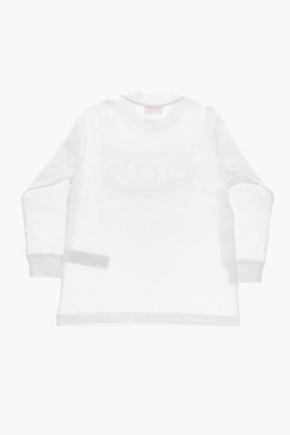 Long-Sleeve T-Shirt with Embossed Logo