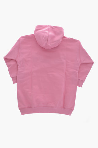 Vestito in Felpa con Stampa Logo Frontale e Cappuccio