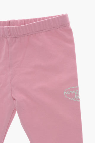 Leggings in Cotone a Tinta Unita