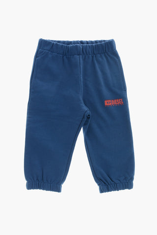 Joggers In Cotone Garzato Con Dettaglio Logo