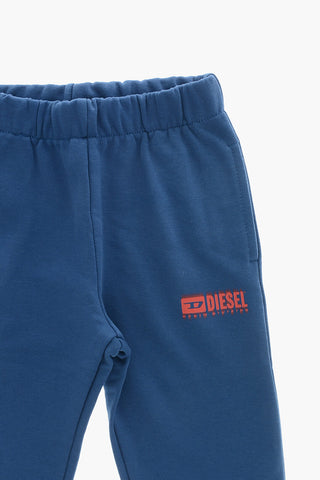 Joggers In Cotone Garzato Con Dettaglio Logo