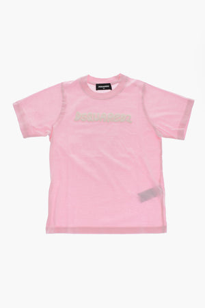 Rundhals-T-Shirt Aus Baumwolle Mit Besticktem Logo