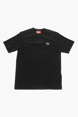 Baumwoll-T-Shirt mit Logo-Detail