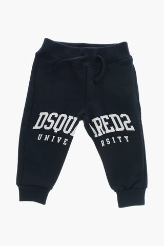 Cotton Joggers With Contrast Print