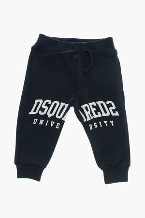 Cotton Joggers With Contrast Print