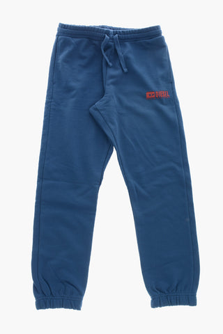 Joggers In Cotone Garzato Con Dettaglio Logo