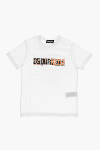 Baumwoll-Rundhals-T-Shirt