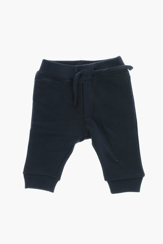Brushed Cotton Joggers with Elastic Waistband