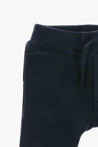 Brushed Cotton Joggers with Elastic Waistband