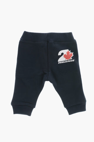 Brushed Cotton Joggers with Elastic Waistband