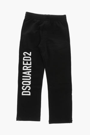 Cotton Joggers With Side Logo