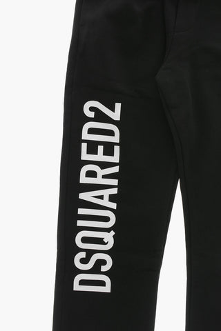 Cotton Joggers With Side Logo