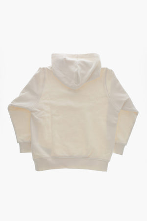 Brushed Cotton Hooded Sweatshirt with Embroidered Logo
