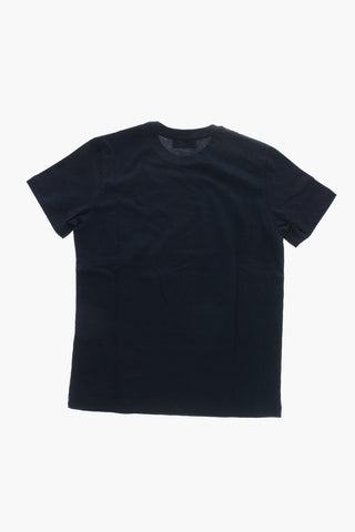 T-shirt Girocollo in Cotone con Stampa Logo