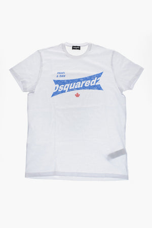 Crewneck T-Shirt RELAX In Solid Color With Printed Logo