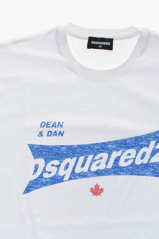 Rundhals-T-Shirt RELAX In Uni Mit Print-Logo