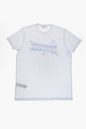 Crewneck T-Shirt RELAX In Solid Color With Printed Logo