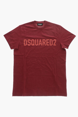 Plain Crewneck T-Shirt RELAX with Printed Logo