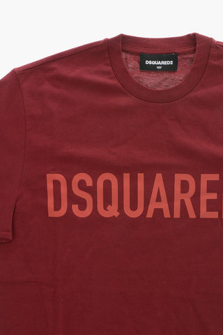 Plain Crewneck T-Shirt RELAX with Printed Logo