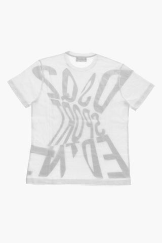 SPORT EDTN X T-Shirt Girocollo in Tinta Unita con Stampa a Contrasto