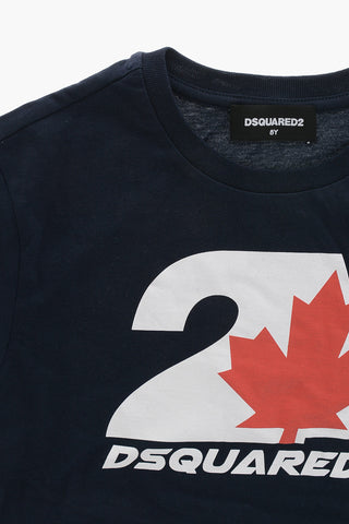 Crewneck T-Shirt with Front Print