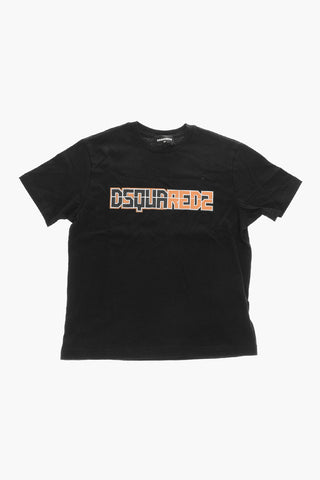 Rundhals-T-Shirt RELAX Aus Baumwoll-Jersey Mit Print-Logo